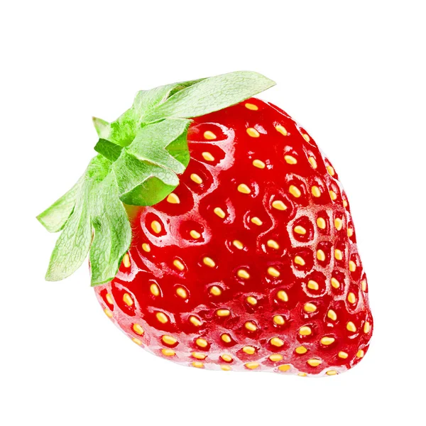 Isolerade jordgubbar på vit bakgrund — Stockfoto