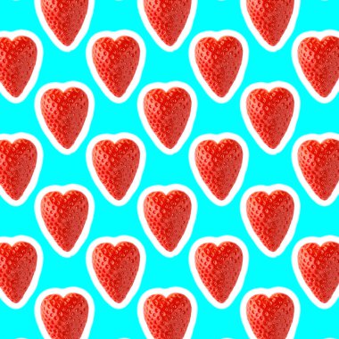 Açık renkli taze meyveli pürüzsüz yemek deseni