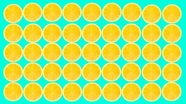 Taze meyve ve neon yeşil arka planda pürüzsüz gıda deseni