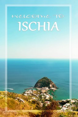 İtalya 'yı, Napoli bölgesindeki Ischia Adası' nı dolaş. Ünlü bir yer ve turistik bir yer..