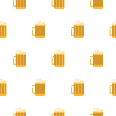 Bira cam sorunsuz vektör desen.