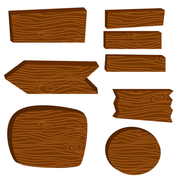Illustration vectorielle des planches de bois . — Image vectorielle