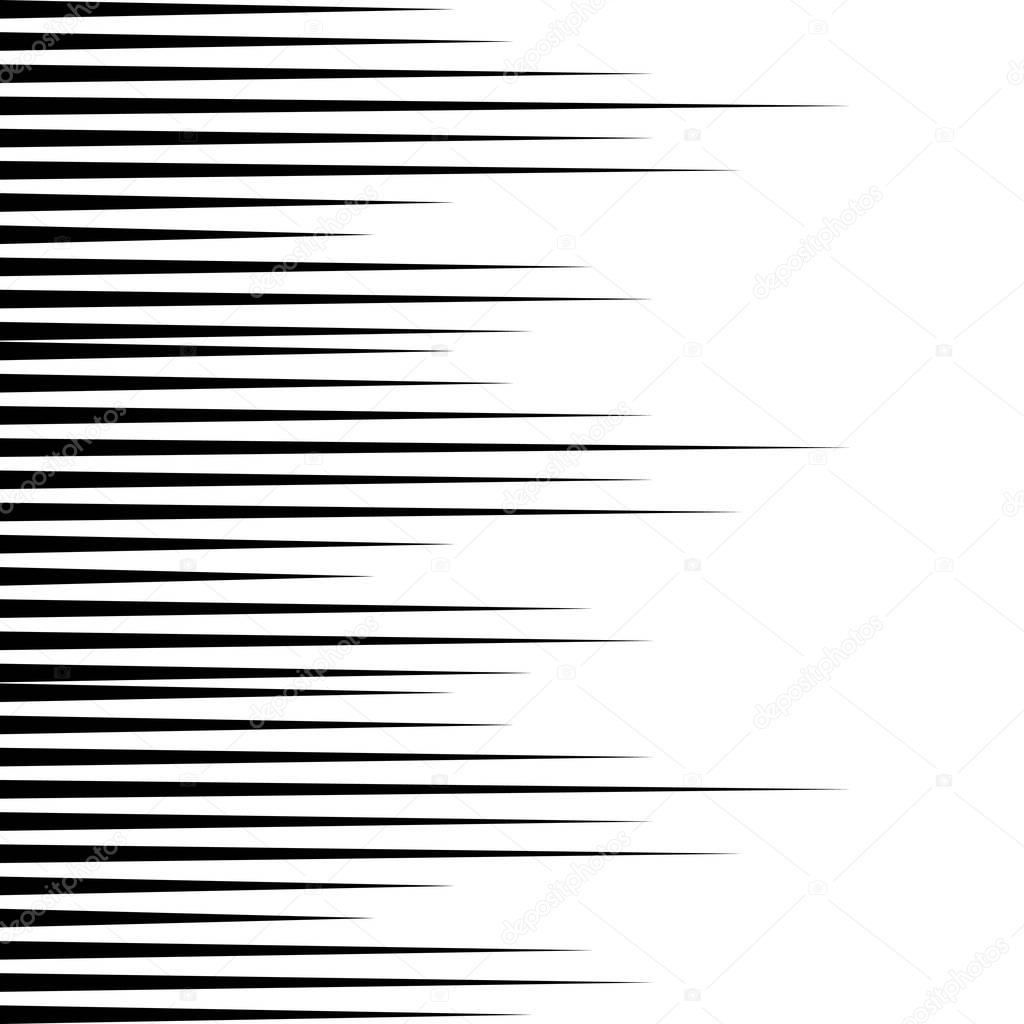 Comic book speed lines vector background.