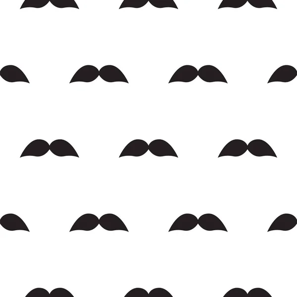 Padrão de bigode vector sem emenda fundo. Textura de repetição simples de estilo retro para papel de impressão . — Vetor de Stock