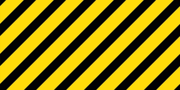 Caution black and yellow striped seamless vector pattern. — ストックベクタ