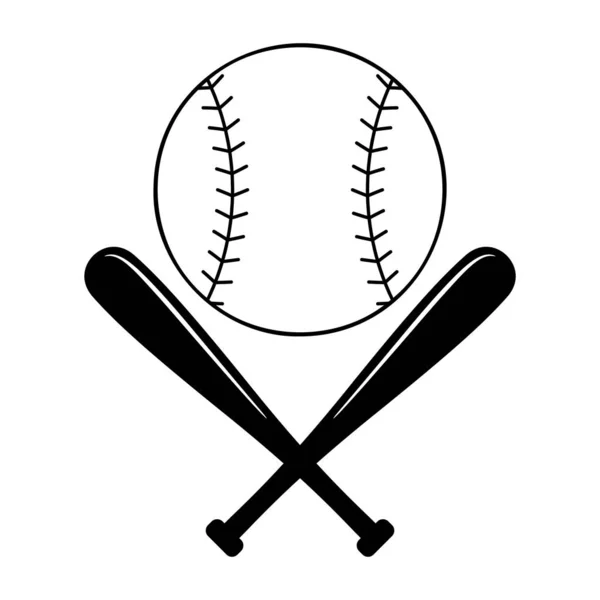 Béisbol mamá contorno estilo camiseta clipart vector . — Vector de stock