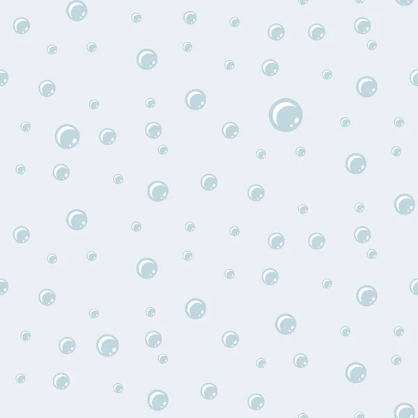 Soap bubbles blue seamless pattern vector. Purity concept. — Stock Vector