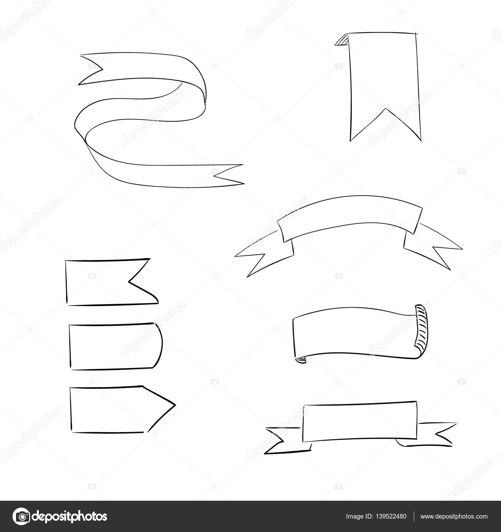 Рисунок лента из а4 карандашом