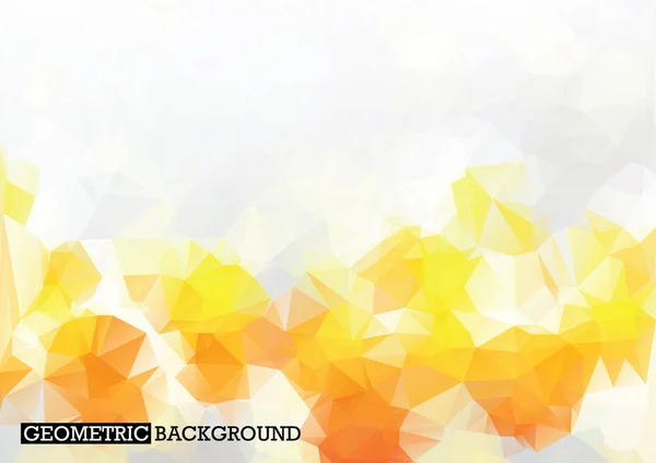 Fondo de mosaico abstracto blanco con amarillo — Vector de stock