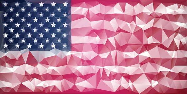 Мозаика флаг США фон — стоковый вектор