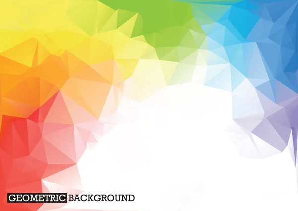 Poligonal gökkuşağı arka plan. Gökkuşağı renkleri