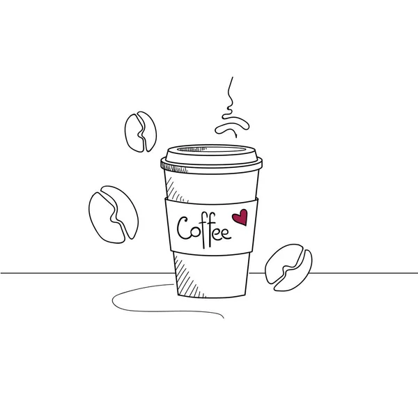 El izole gitmek için kahve fincanı çekilmiş