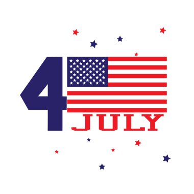 Forth Temmuz kavramının. Bağımsızlık günü ABD bayrağı ile