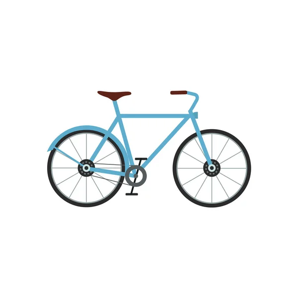 Ciudad bicicleta vector ilustración. Actividad deportiva. bicicleta urbana plana — Vector de stock