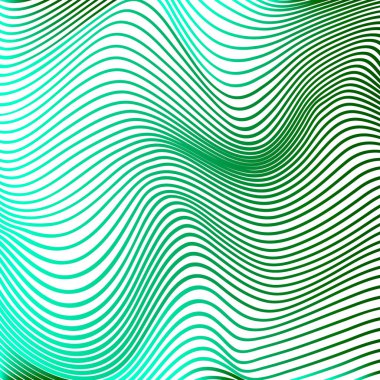 Modern arka plan yeşil eğrileri soyut eğri çizgiler