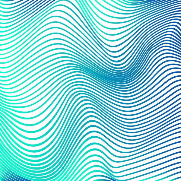 Curvas abstractas líneas fondo azul curvas modernas — Vector de stock