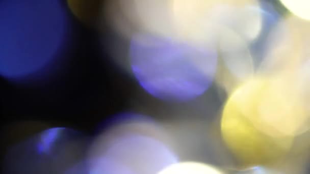 Primo Piano Astratto Colorato Bokeh — Video Stock