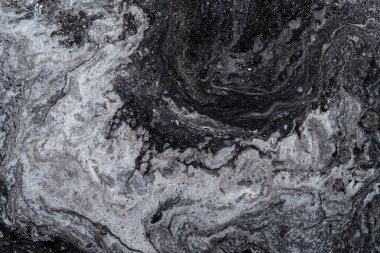 Dökülen boyanın soyut renkli arkaplanı yakın plan