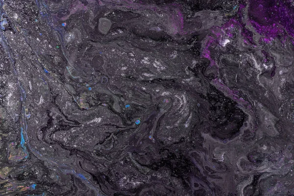 Абстрактний кольоровий фон з розлитих фарб крупним планом — стокове фото