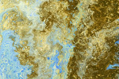 Dökülen boyanın soyut renkli arkaplanı yakın plan