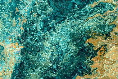 Dökülen boyanın soyut renkli arkaplanı yakın plan