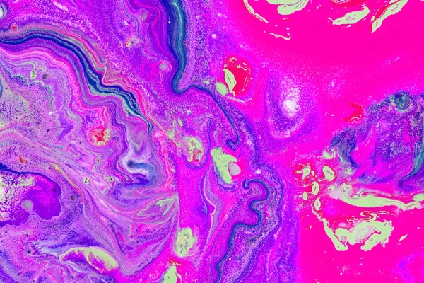 Abstrato fundo colorido de tintas derramadas closeup — Fotografia de Stock