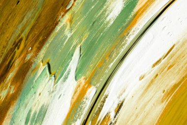 Dökülen boyanın soyut renkli arkaplanı yakın plan