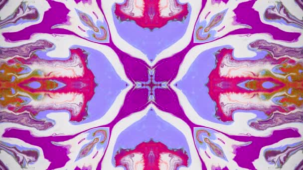 Kaleidoskop bewegter flüssiger Farben. abstrakter beweglicher Hintergrund — Stockvideo