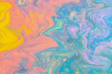 Sıvı boyalardan gelen soyut renk arkaplanı