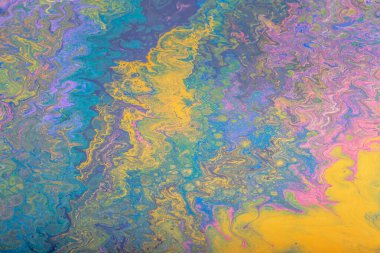 Sıvı boyalardan gelen soyut renk arkaplanı