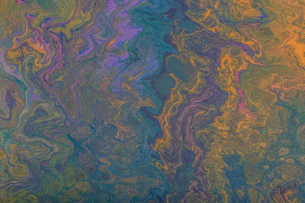 Fond de couleur abstrait de peintures liquides close-up — Photo