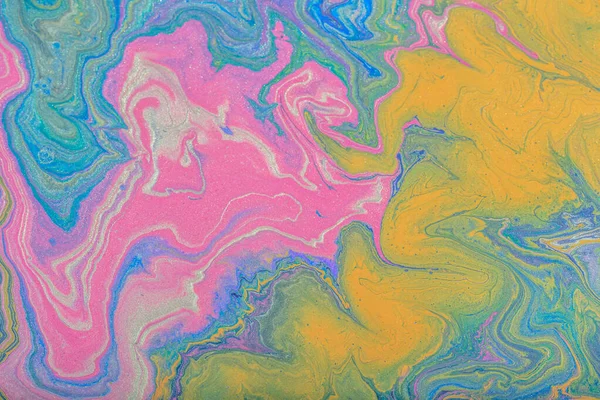 Fond de couleur abstrait de peintures liquides close-up — Photo