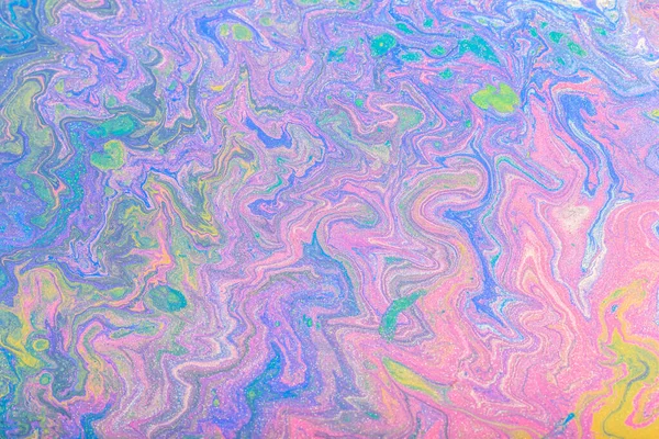 stock image Abstract color background from liquid paints close-up