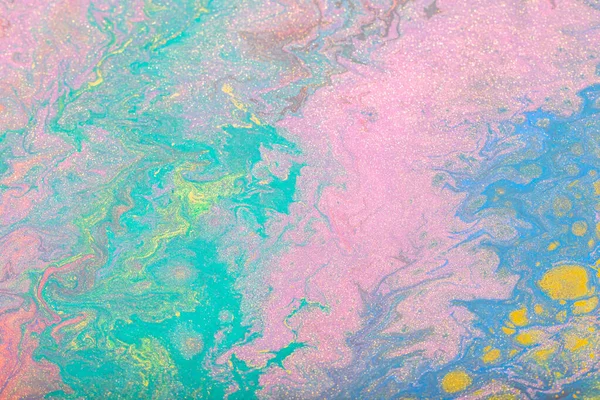 Sıvı boyalardan gelen soyut renk arkaplanı — Stok fotoğraf