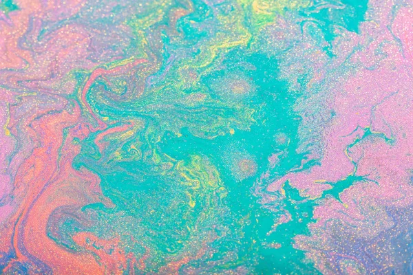 Fond de couleur abstrait à partir de peintures liquides — Photo