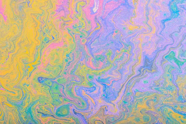 Fond de couleur abstrait à partir de peintures liquides — Photo