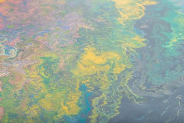 Sıvı boyalardan gelen soyut renk arkaplanı