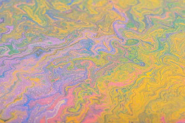Abstract color background from liquid paints close-up — Stock Photo, Image