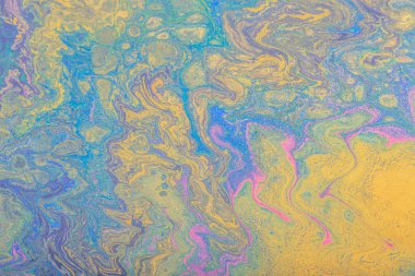 Sıvı boyalardan gelen soyut renk arkaplanı