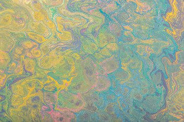 Sıvı boyalardan gelen soyut renk arkaplanı