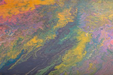 Sıvı boyalardan gelen soyut renk arkaplanı