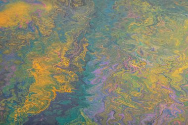 Sıvı boyalardan gelen soyut renk arkaplanı