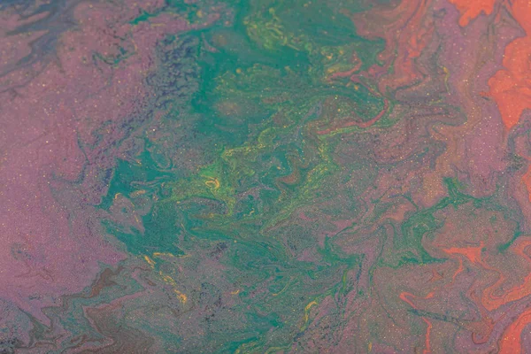 Abstract color background from liquid paints close-up — Stock Photo, Image