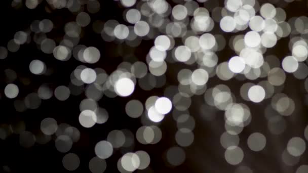 Moving Bokeh Defocus Blur Blinking Light — Stock Video