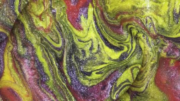 Fond Mouvant Abstrait Coloré Partir Peintures Liquides — Video