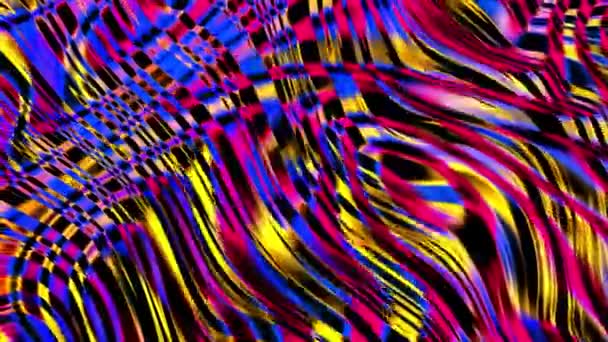 Abstract bewegende achtergrond met neon kleur. 3d renderen — Stockvideo