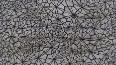 Hareketli desenli bir yüzey, soyut renk arkaplanının 3 boyutlu görüntüsü. Döngü hareketi