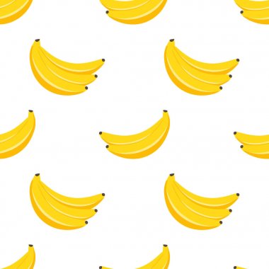 Sarı muz ile sorunsuz vektör desen