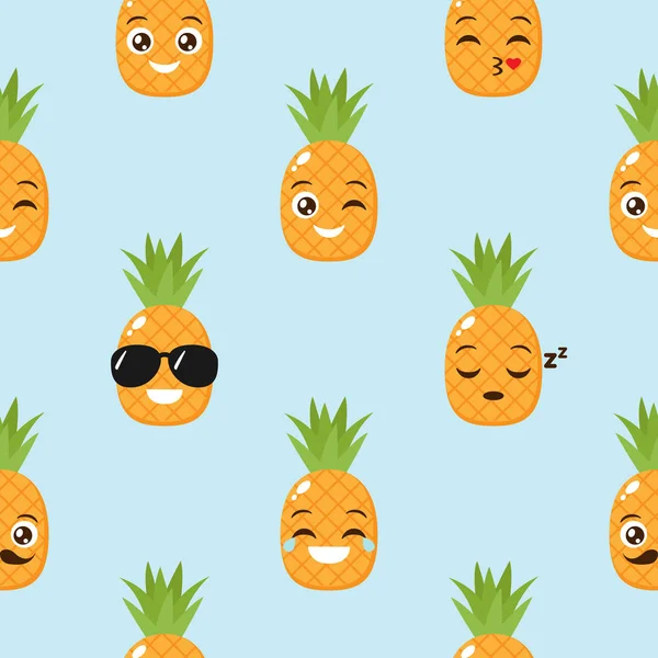 Ananas vector bakgrund — Stock vektor