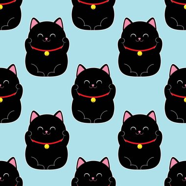 Sevimli maneki neko ile kusursuz desen